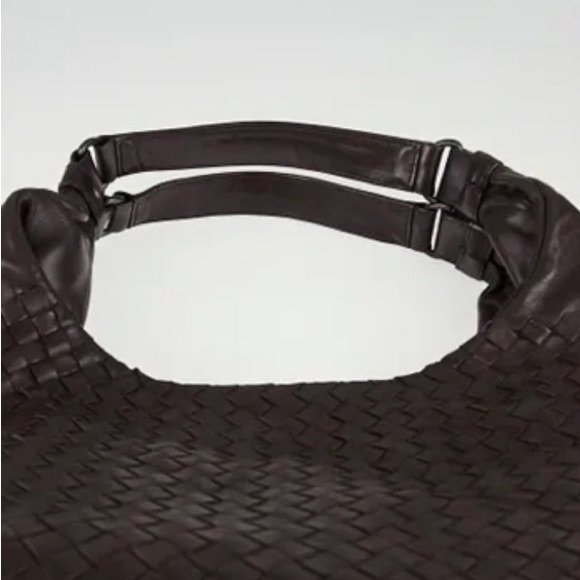 💎✨ LARGE STUNNING✨💎 BLACK BOTTEGA VENETA CAMPANA HOBO - Picture 11 of 12